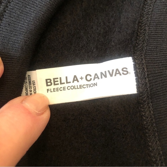 Bella Canvas Robinhood Logo Sweatshirt Black Men's Unisex size Large NWT - Picture 13 of 14